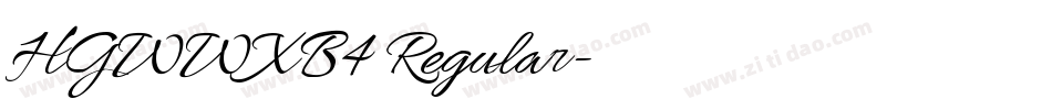 HGWWXB4 Regular字体转换